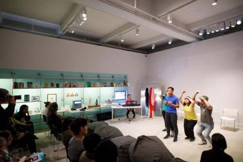 Exhibition view: Playback Theatre, at Contagious Cities: Far Away, Too Close.